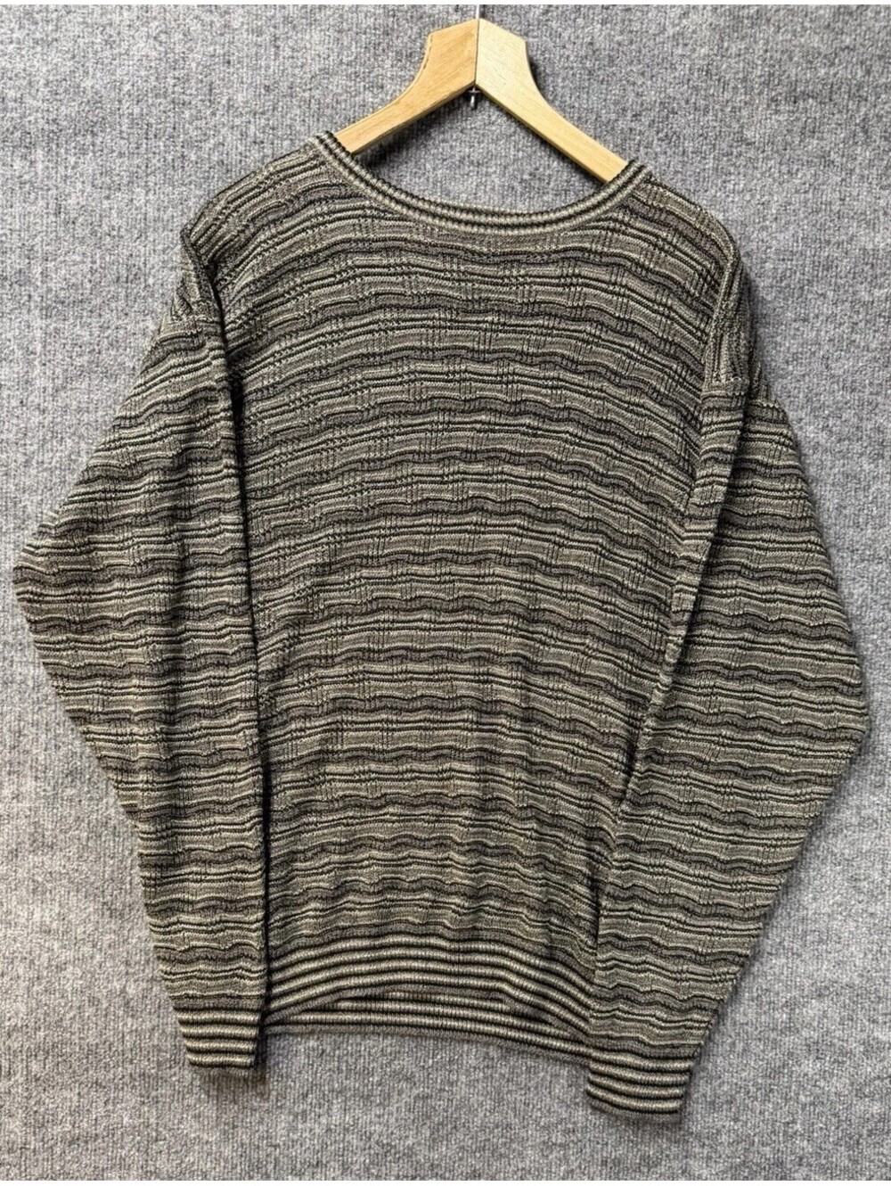 Northern Isles Men’s Fair Isle Wool Blend Crewneck Pullover Sweater L